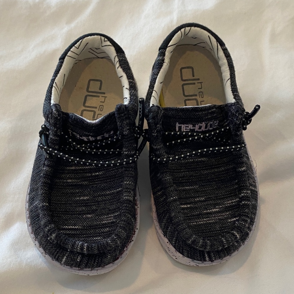 Hey Dude Kids Charcoal Moccasins